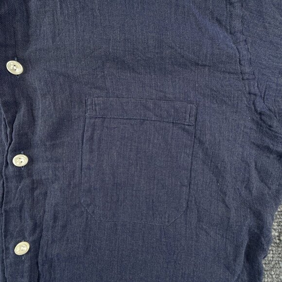 Eton CHELSEA Soft Dark Blue Medium Slim Long Sleeve Button Up Shirt Men Cotton - Picture 8 of 16